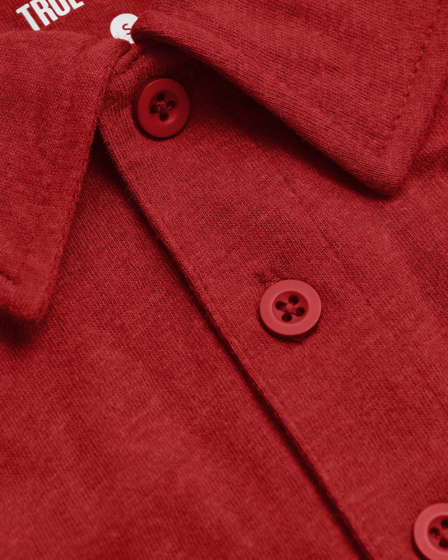 Dark Heather Lava Short Sleeve Polo-VibeCloset