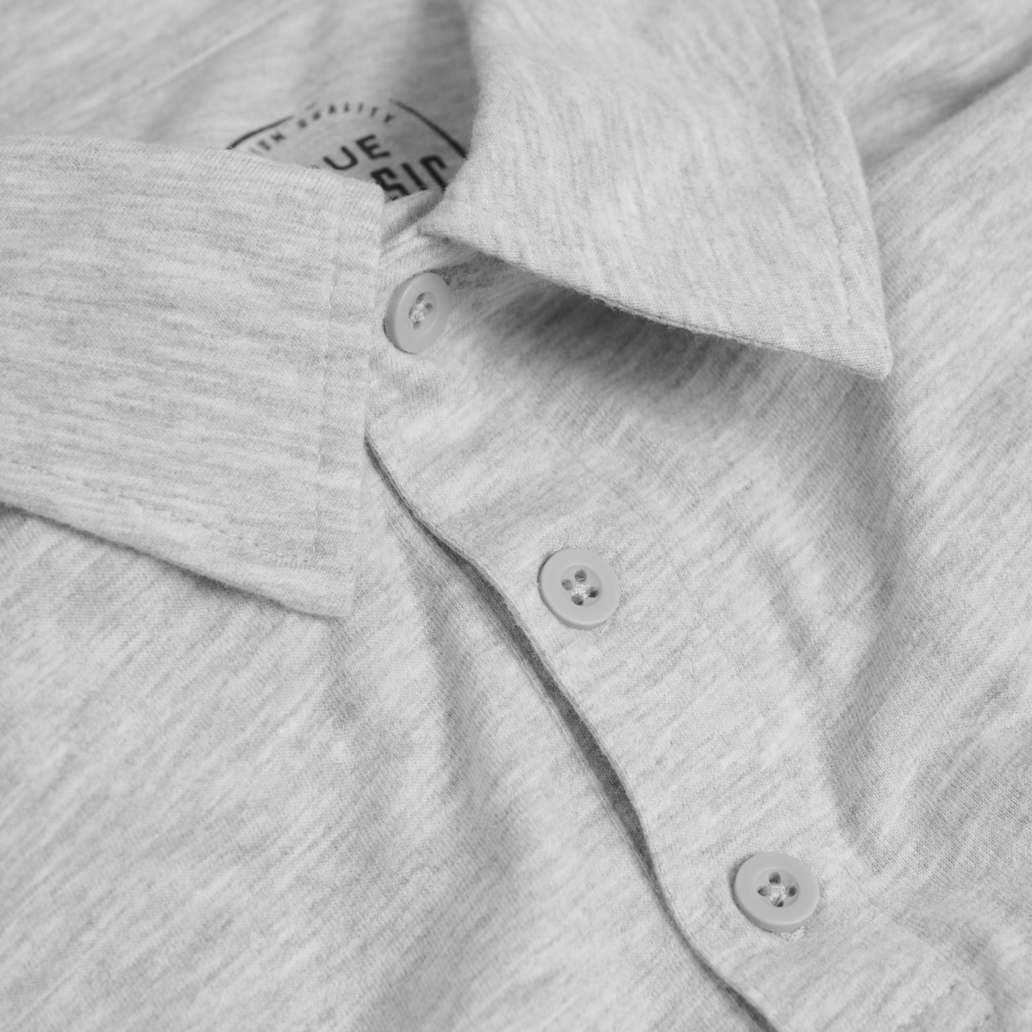 Light Heather Gray Short Sleeve Polo-VibeCloset