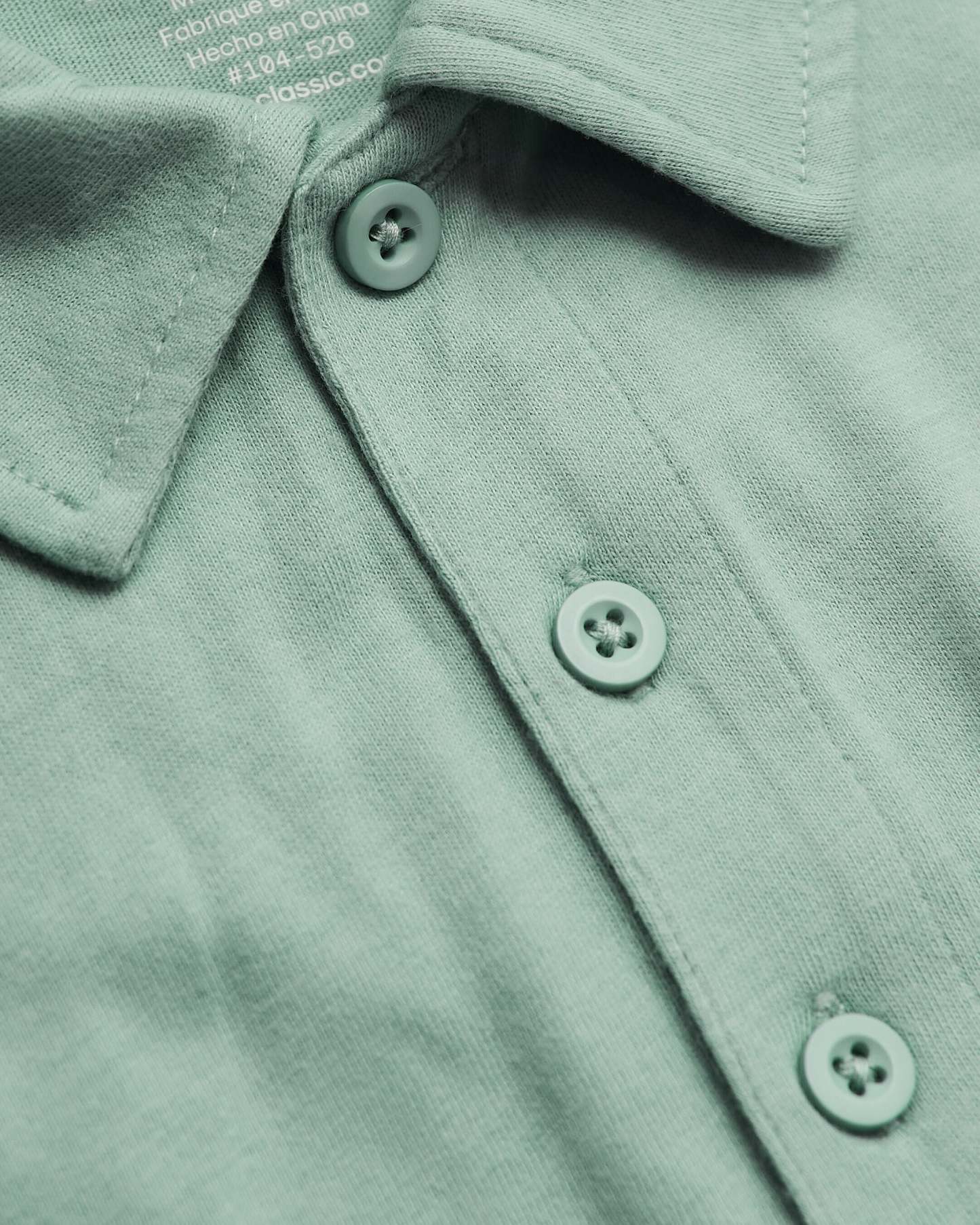 Heather Slate Green Short Sleeve Polo-VibeCloset