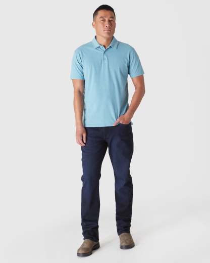 Heather Voyager Short Sleeve Polo-VibeCloset