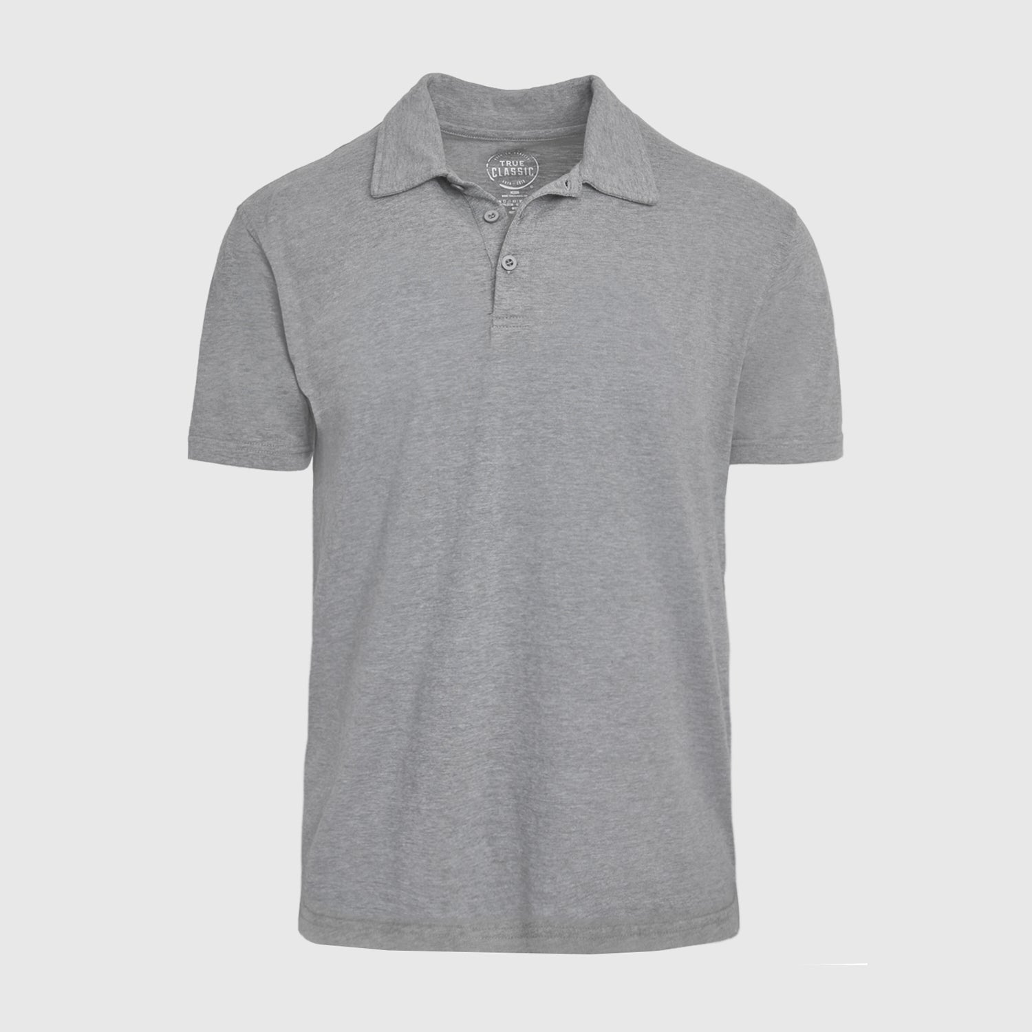 Heather Gray Short Sleeve Polo-VibeCloset