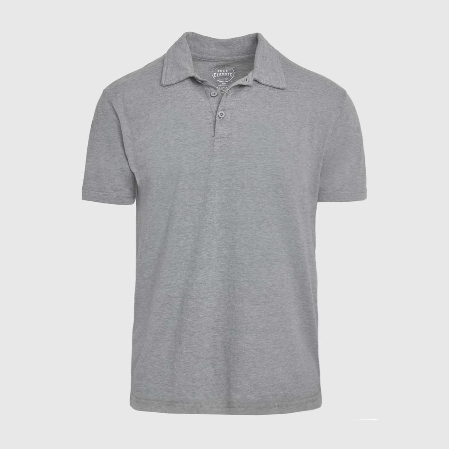 Heather Gray Short Sleeve Polo-VibeCloset