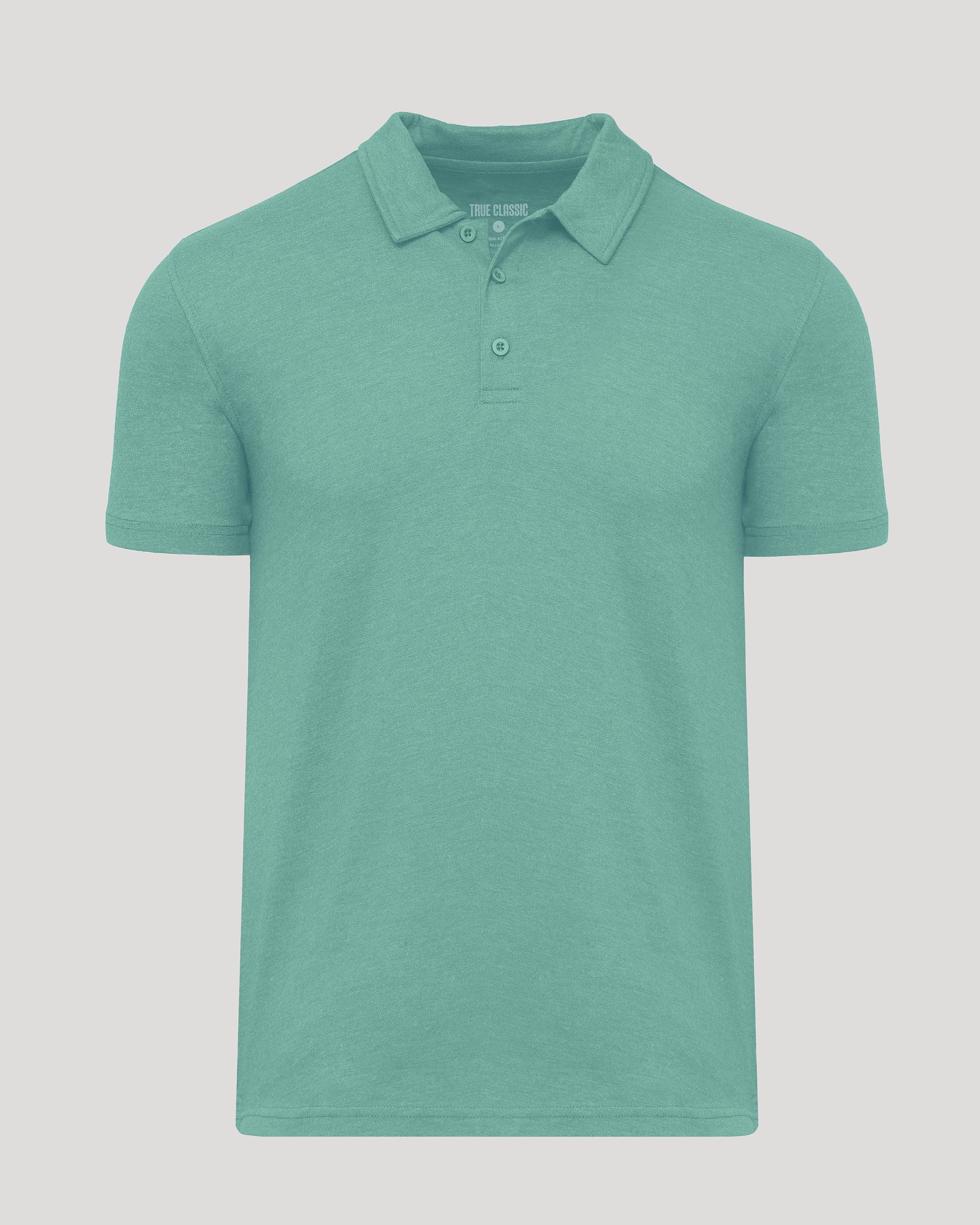Light Heather Greenery Short Sleeve Polo-VibeCloset