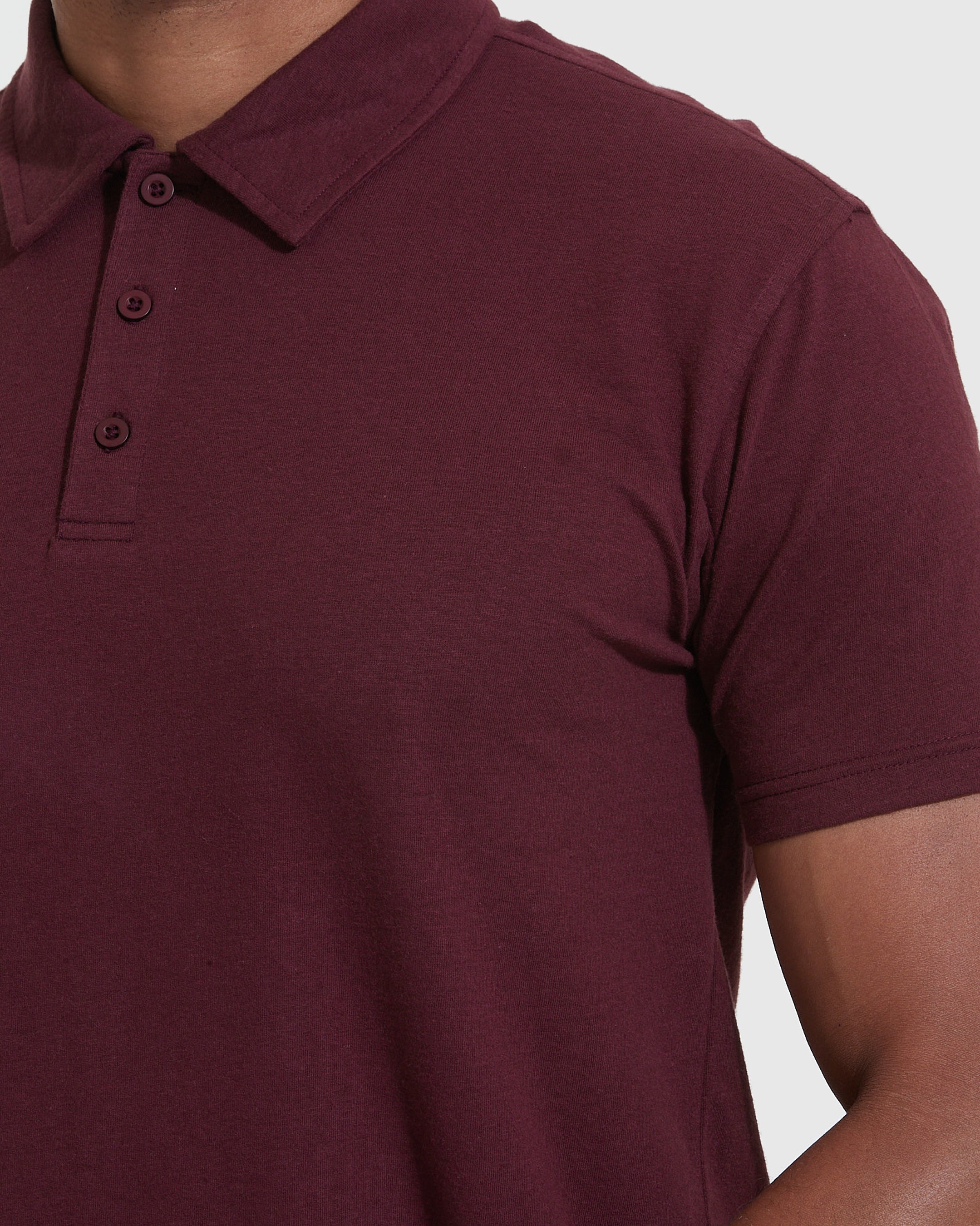 Mahogany Short Sleeve Polo-VibeCloset