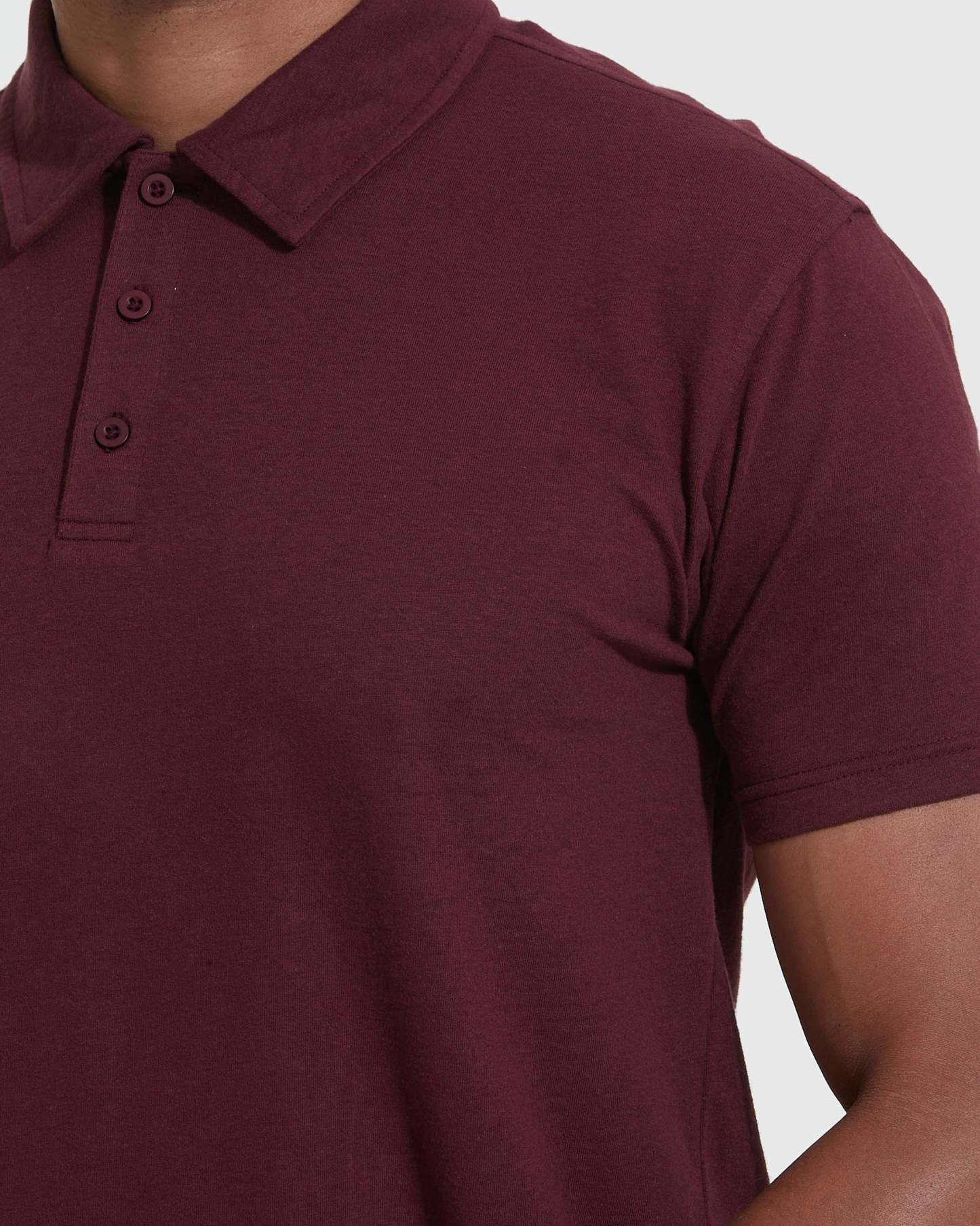 Mahogany Short Sleeve Polo-VibeCloset