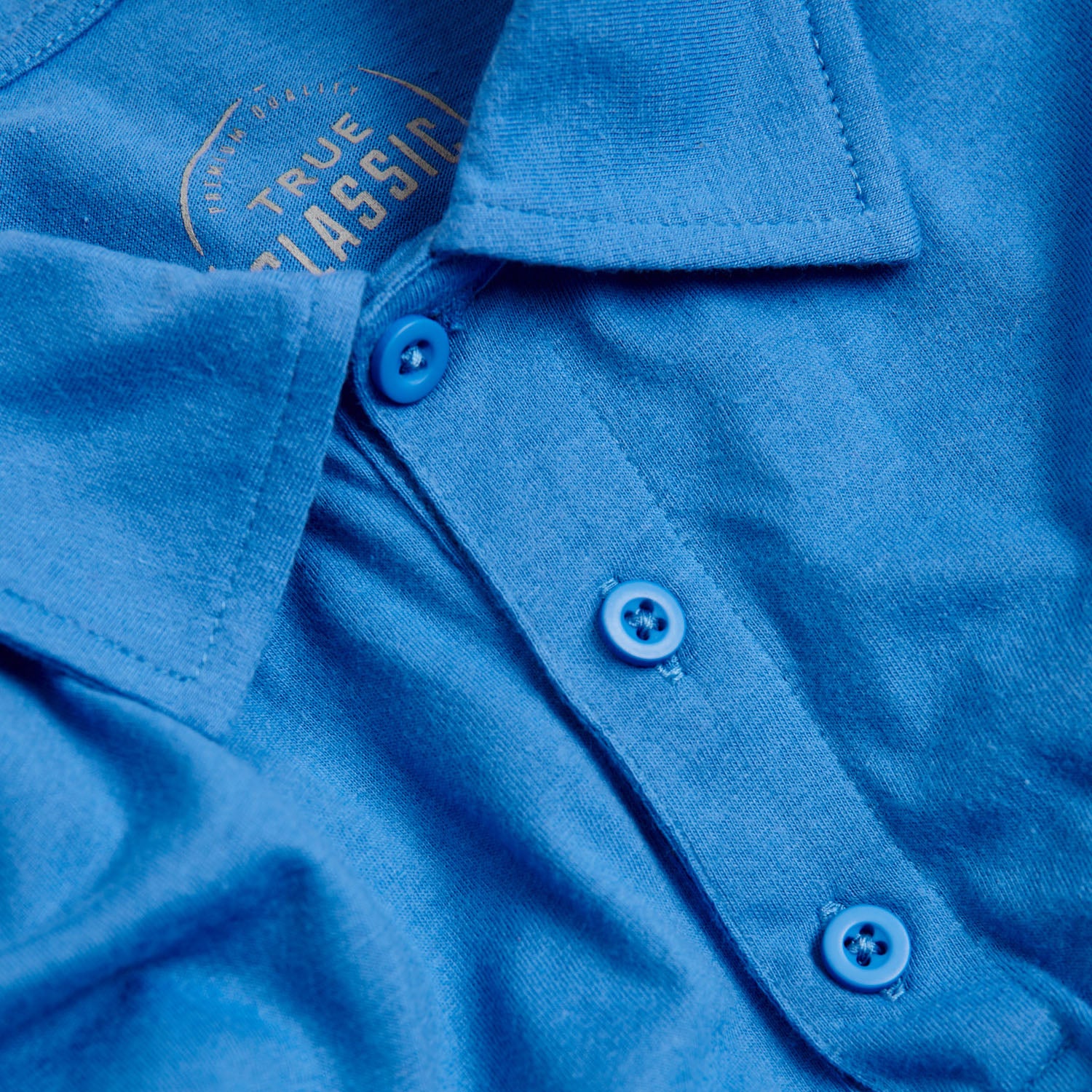 Periwinkle Blue Short Sleeve Polo-VibeCloset