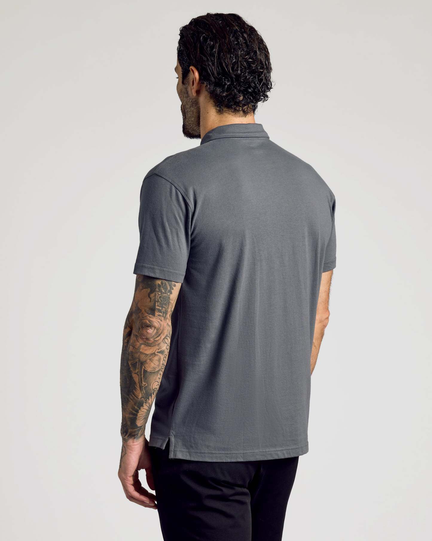 Carbon Short Sleeve Polo-VibeCloset