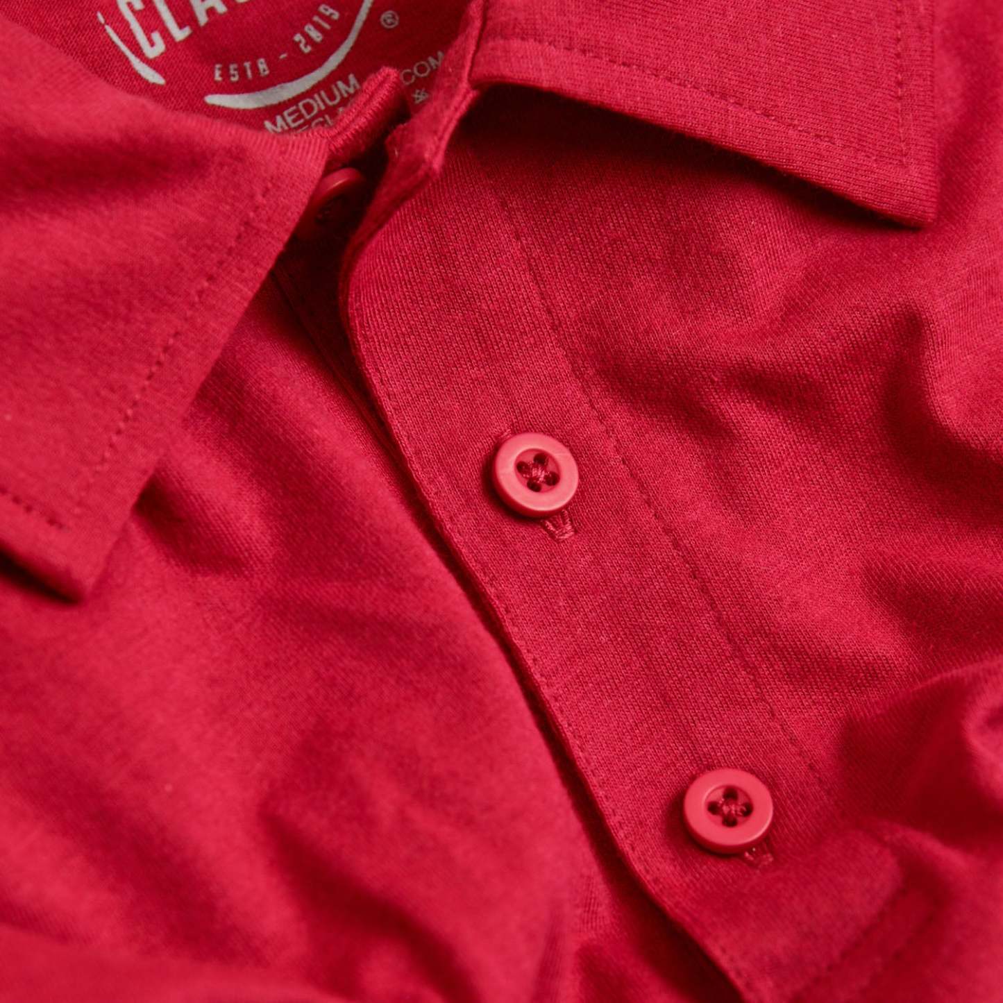 Raspberry Short Sleeve Polo-VibeCloset