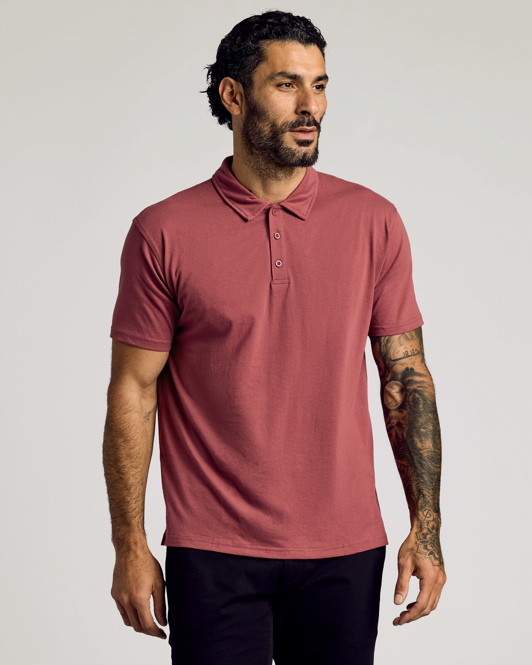 Rustic Apple Short Sleeve Polo-VibeCloset