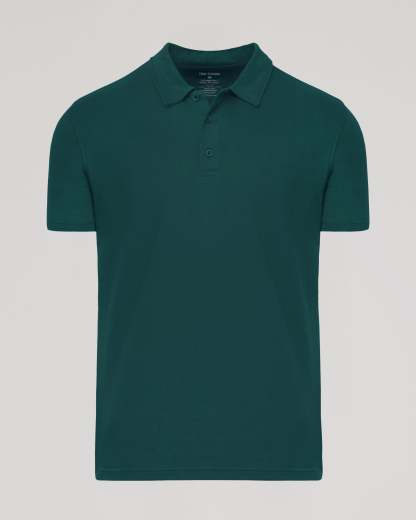 Viridian Short Sleeve Polo-VibeCloset