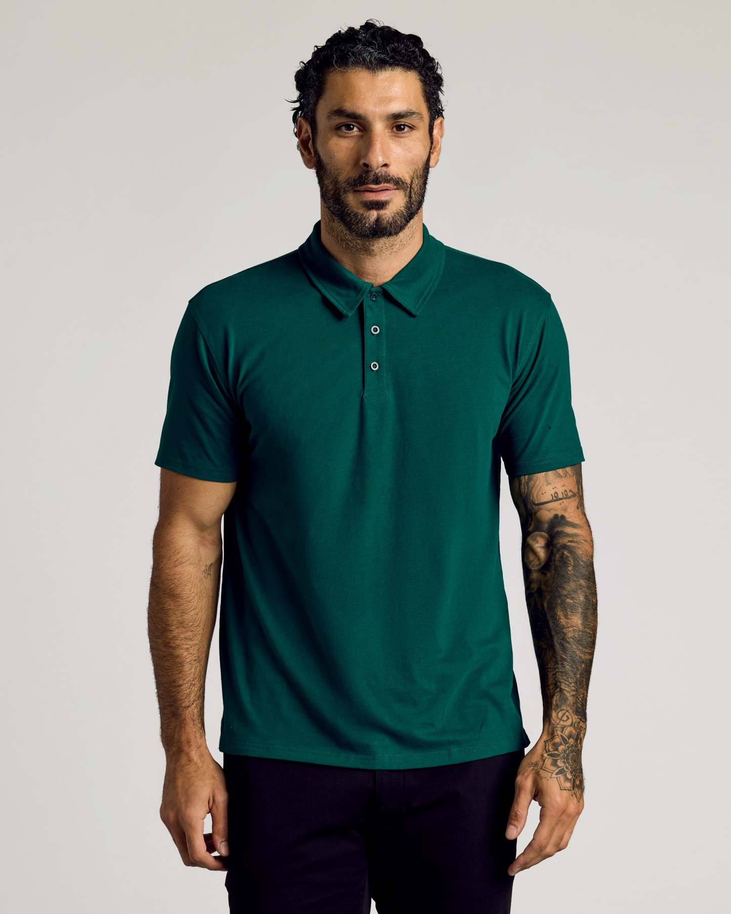 Viridian Short Sleeve Polo-VibeCloset