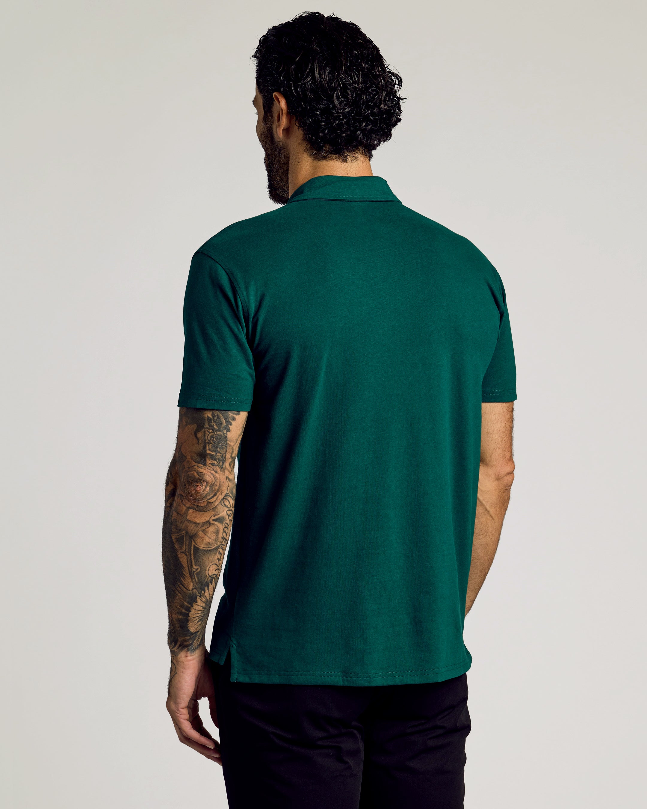 Viridian Short Sleeve Polo-VibeCloset