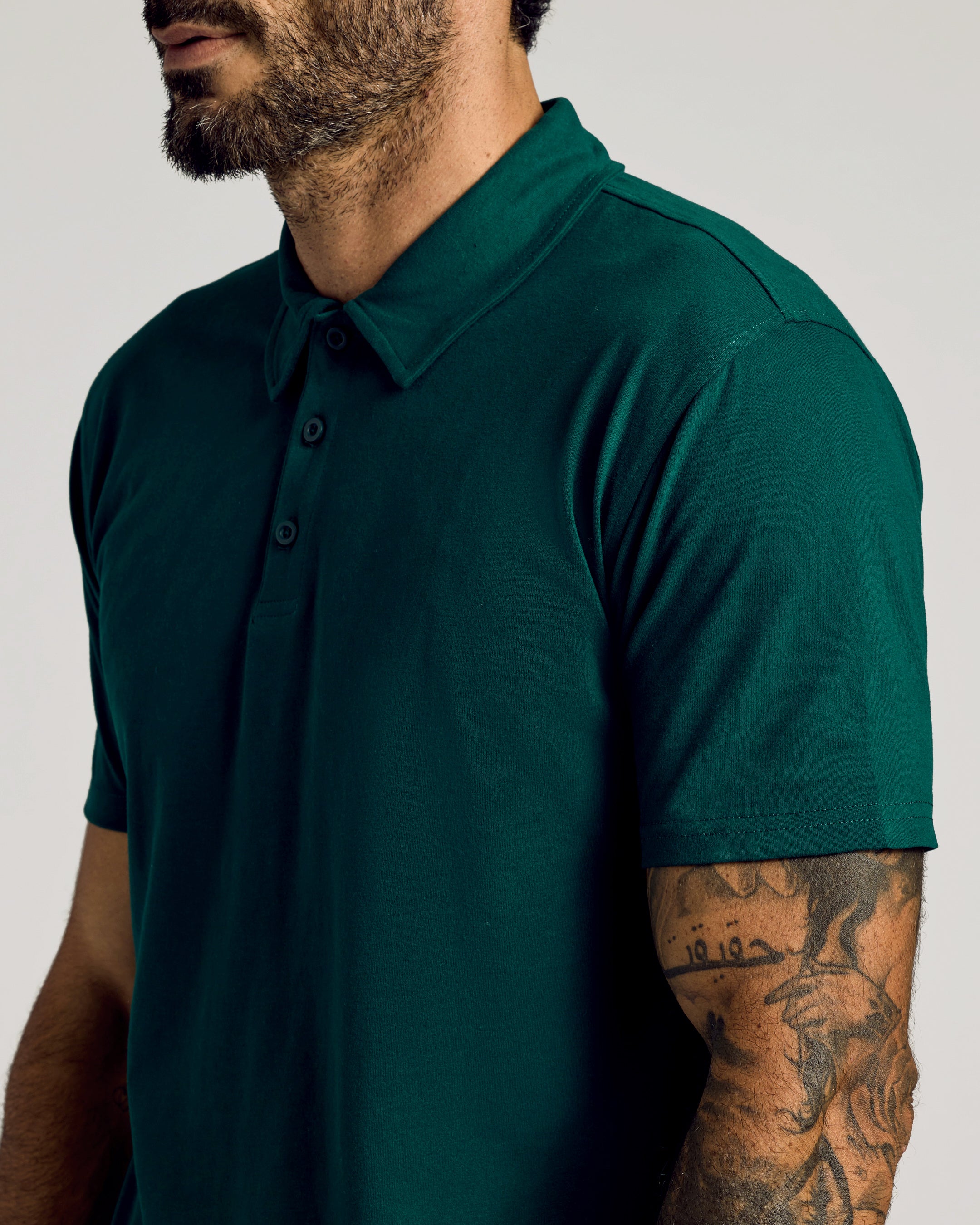 Viridian Short Sleeve Polo-VibeCloset