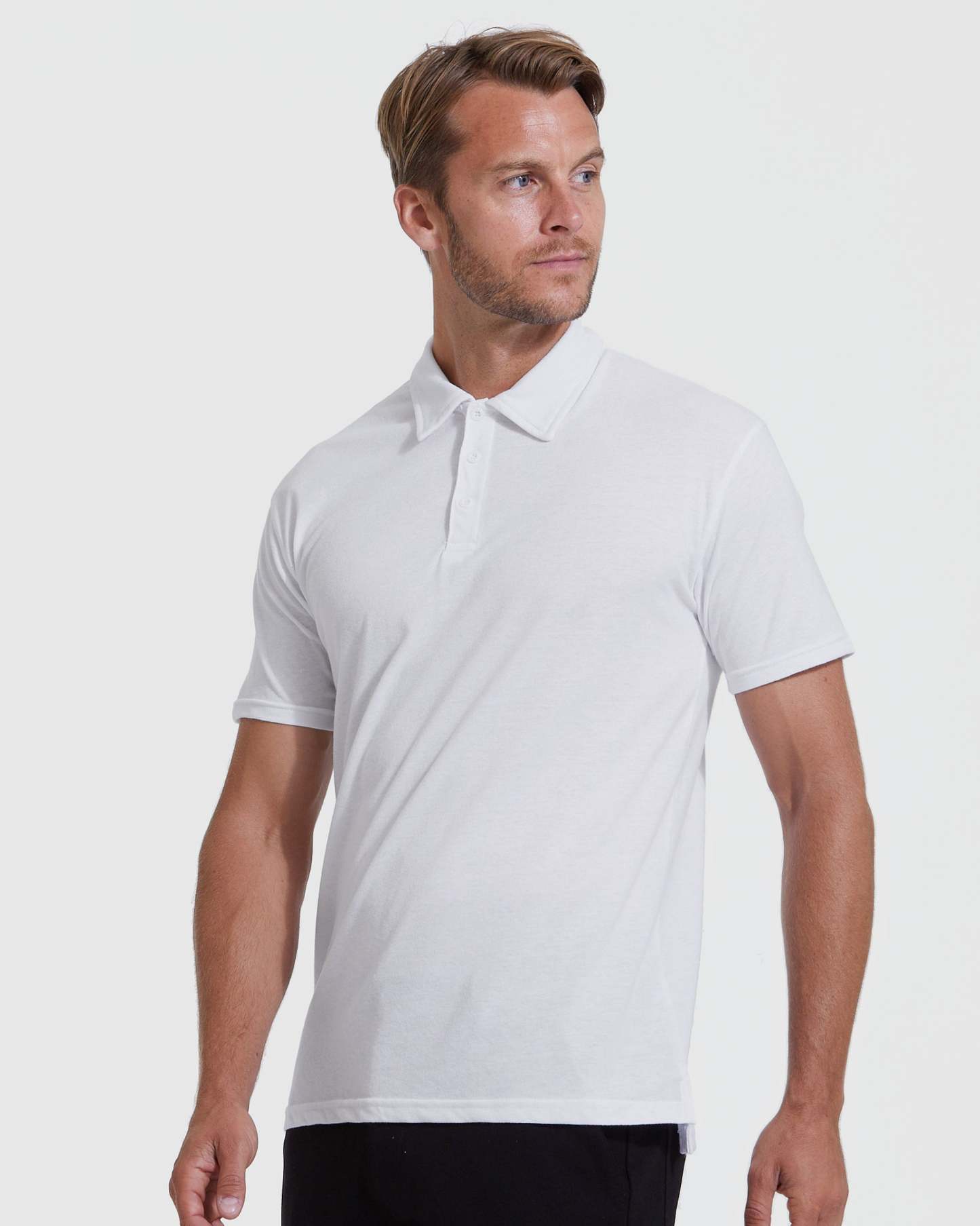 All White Short Sleeve Polo 6-Pack-VibeCloset