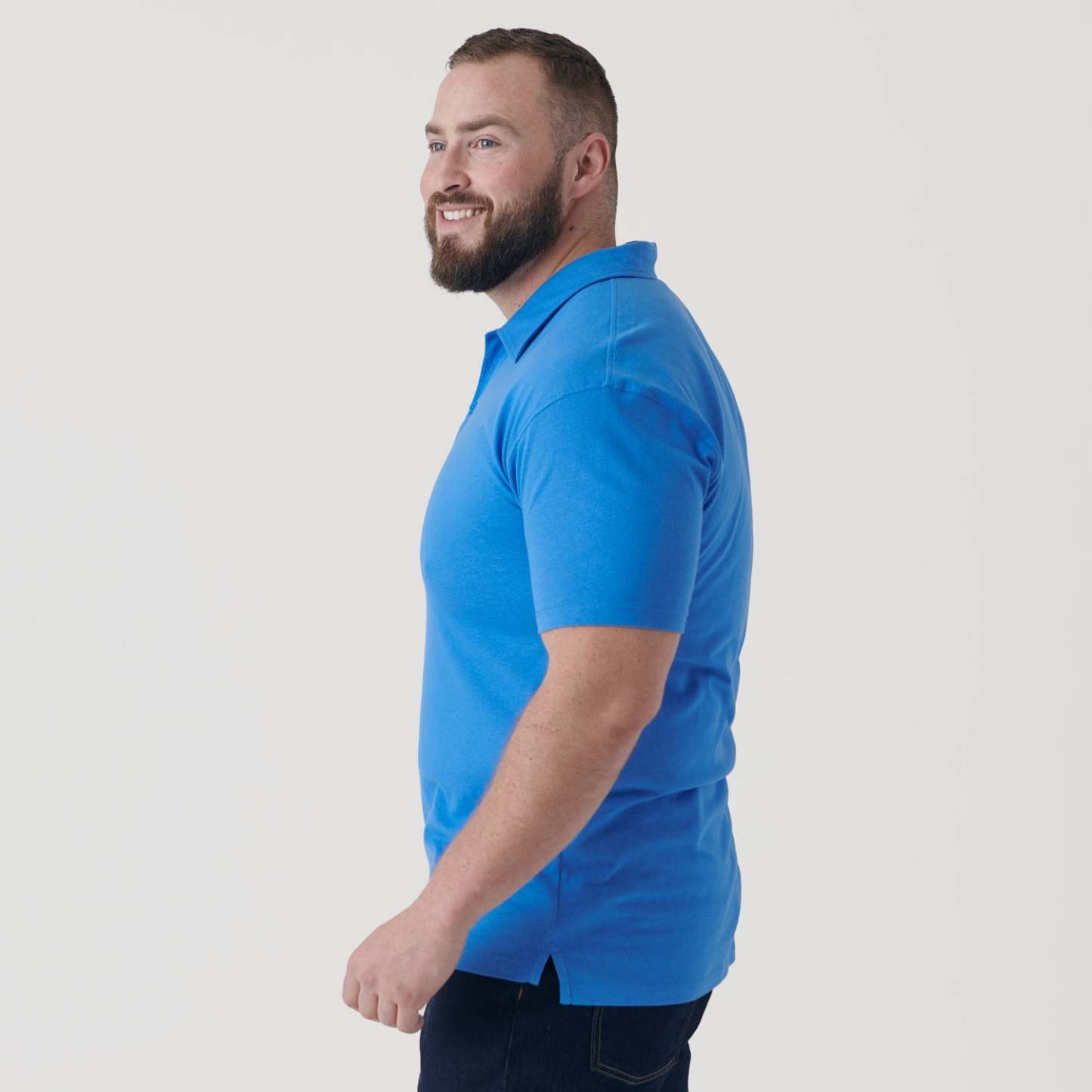 Periwinkle Blue Short Sleeve Polo-VibeCloset