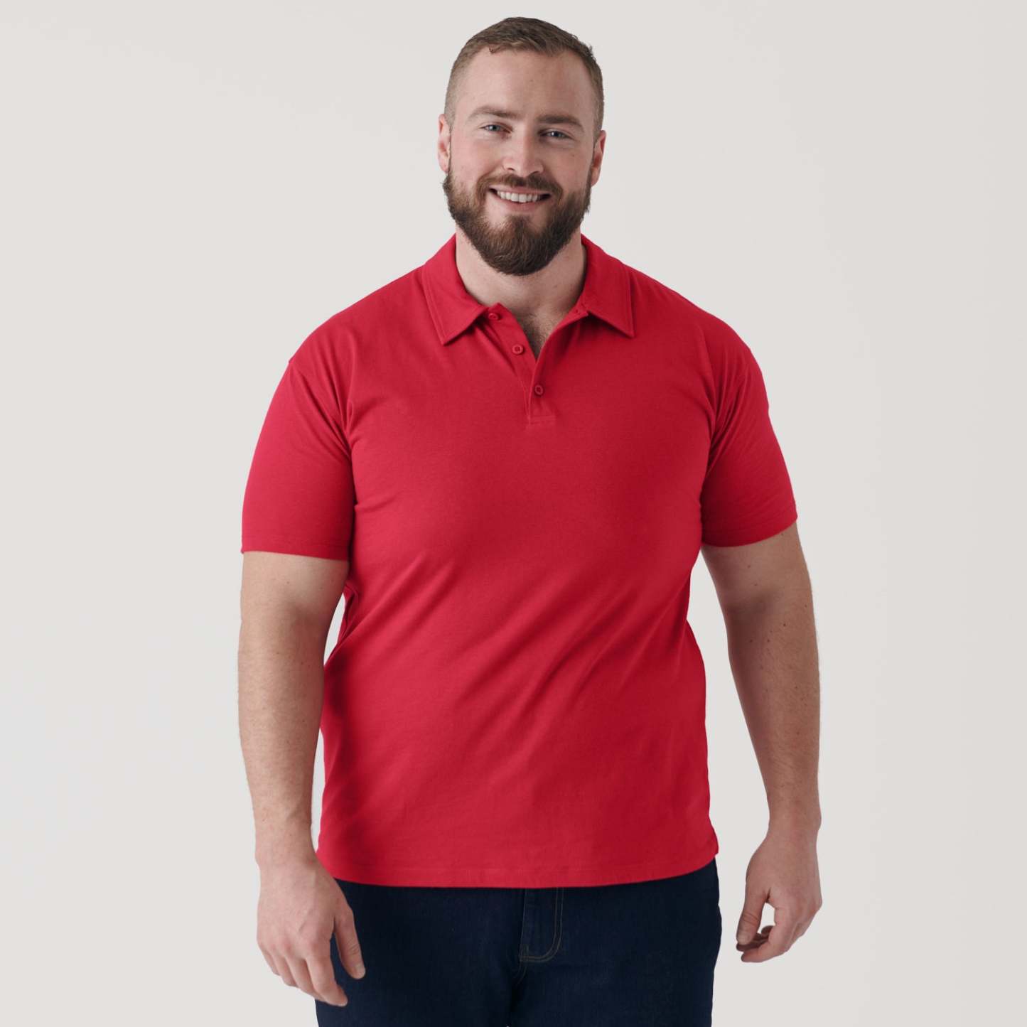 Raspberry Short Sleeve Polo-VibeCloset