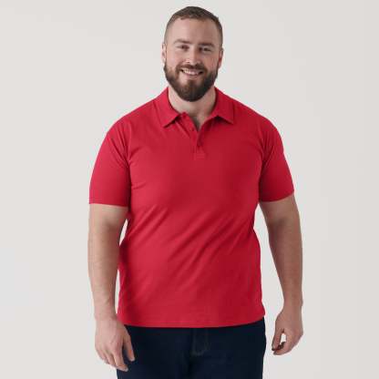 Raspberry Short Sleeve Polo-VibeCloset