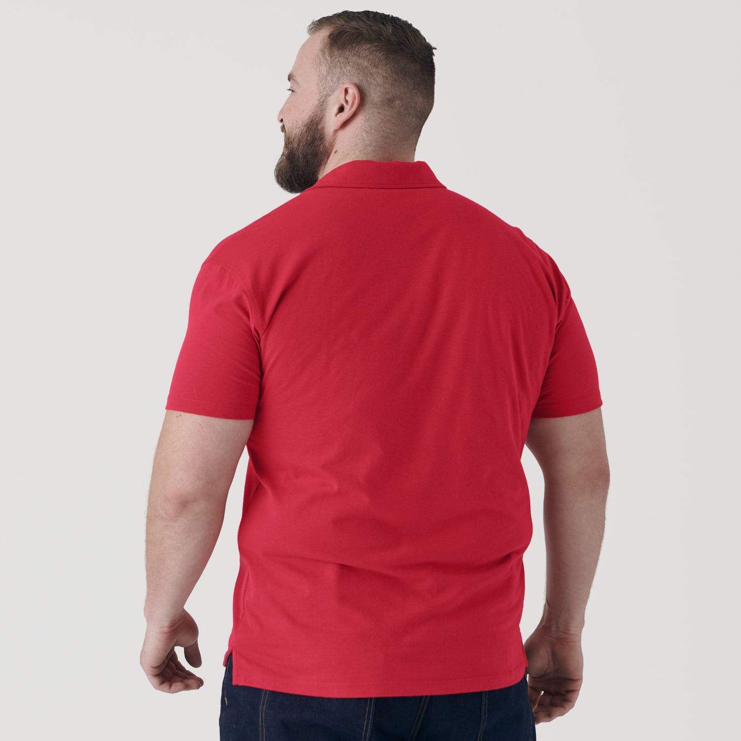 Raspberry Short Sleeve Polo-VibeCloset