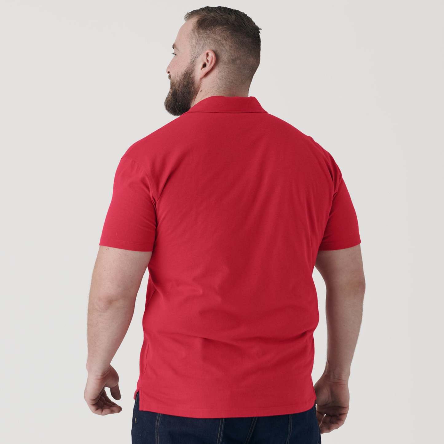 Raspberry Short Sleeve Polo-VibeCloset