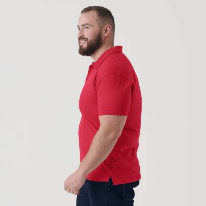 Raspberry Short Sleeve Polo-VibeCloset