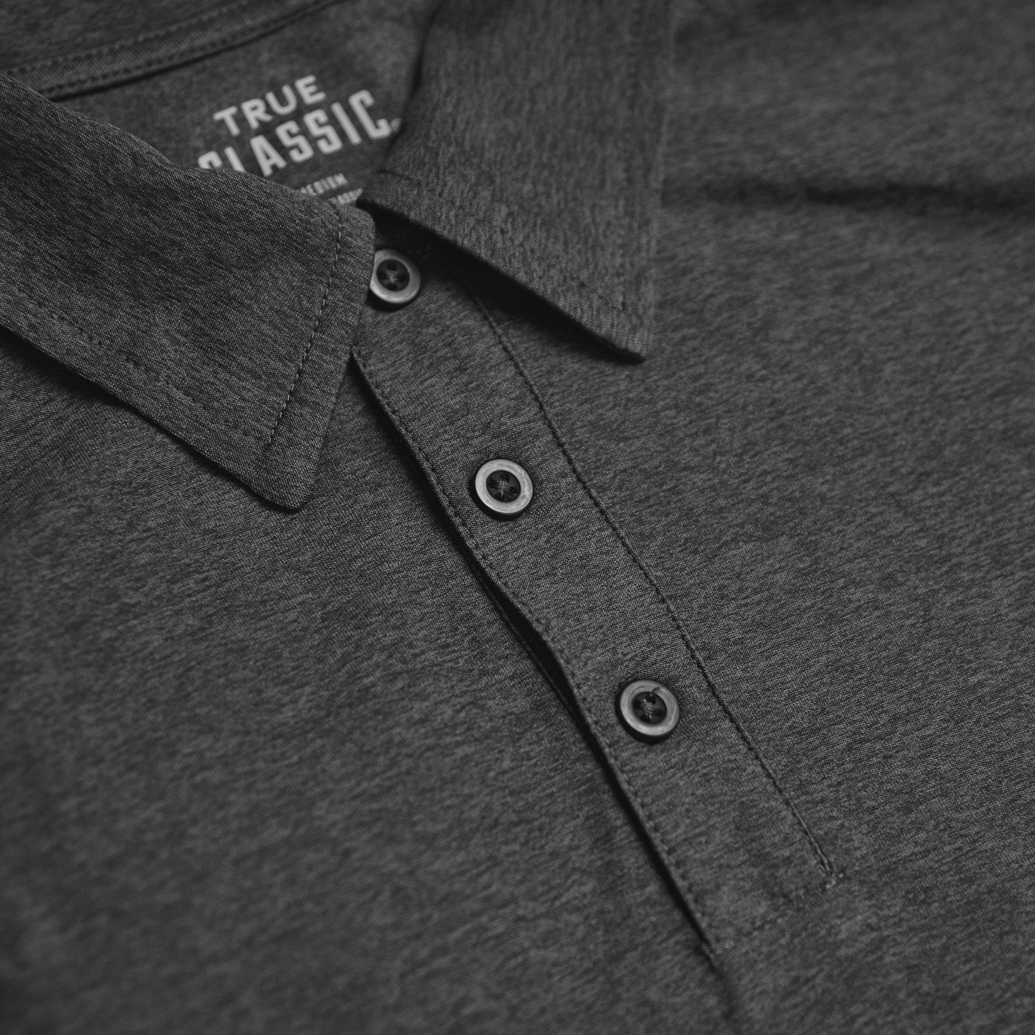 Charcoal Heather Gray Active Polo 2.0-VibeCloset