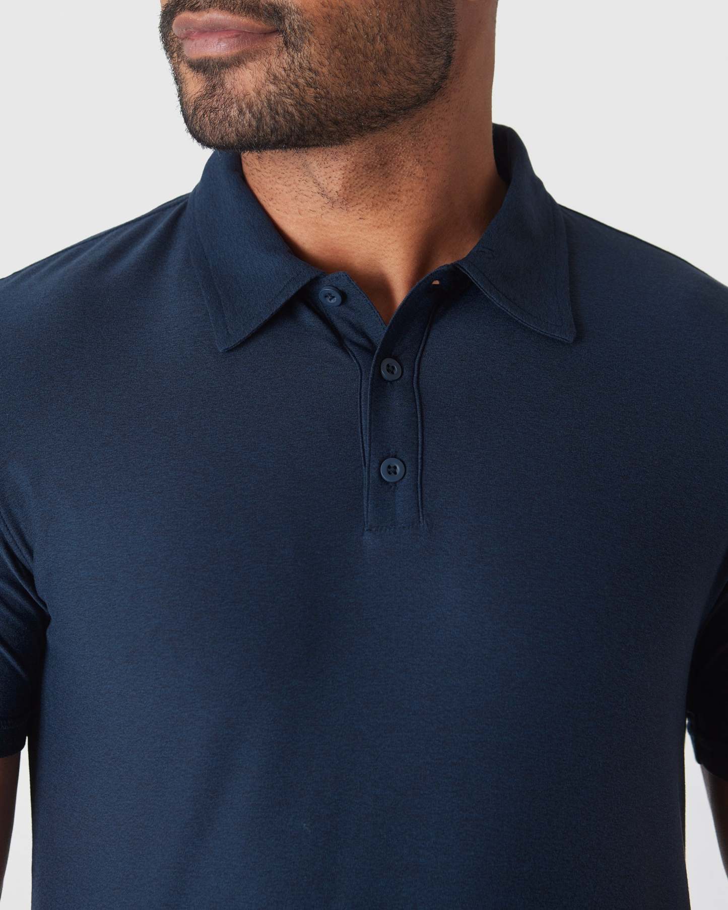 Dark Heather Cadet Active Polo 2.0-VibeCloset