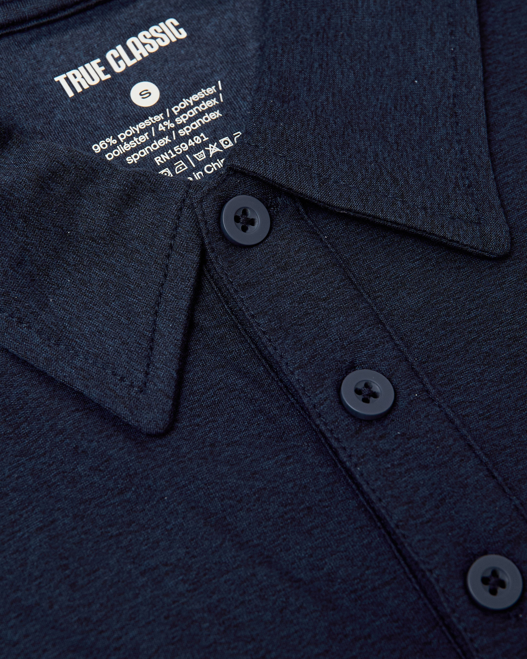 Dark Heather Cadet Active Polo 2.0-VibeCloset