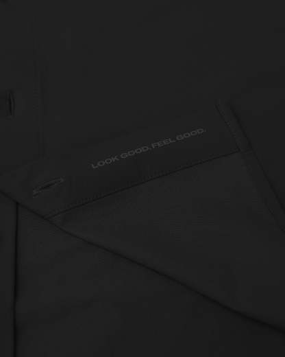 Black Commuter Short Sleeve Shirt-VibeCloset