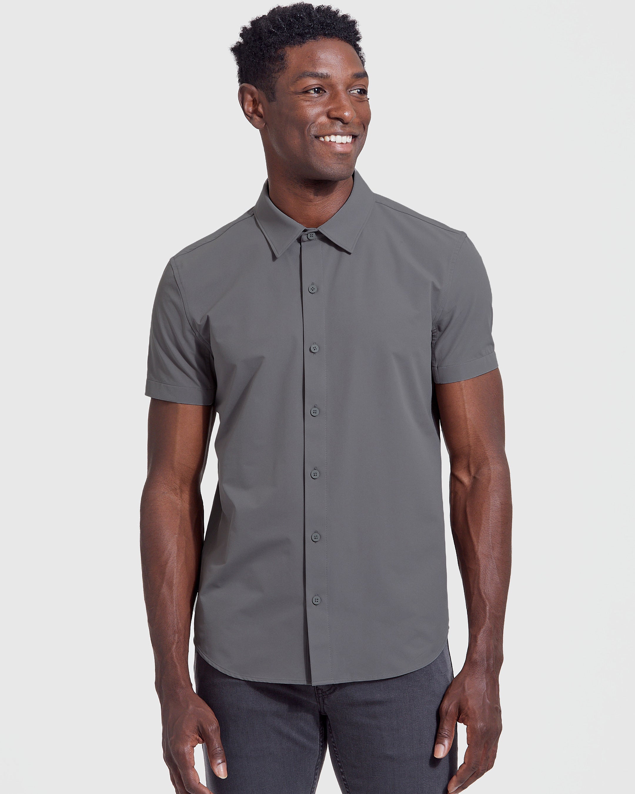 Carbon Commuter Short Sleeve Shirt-VibeCloset