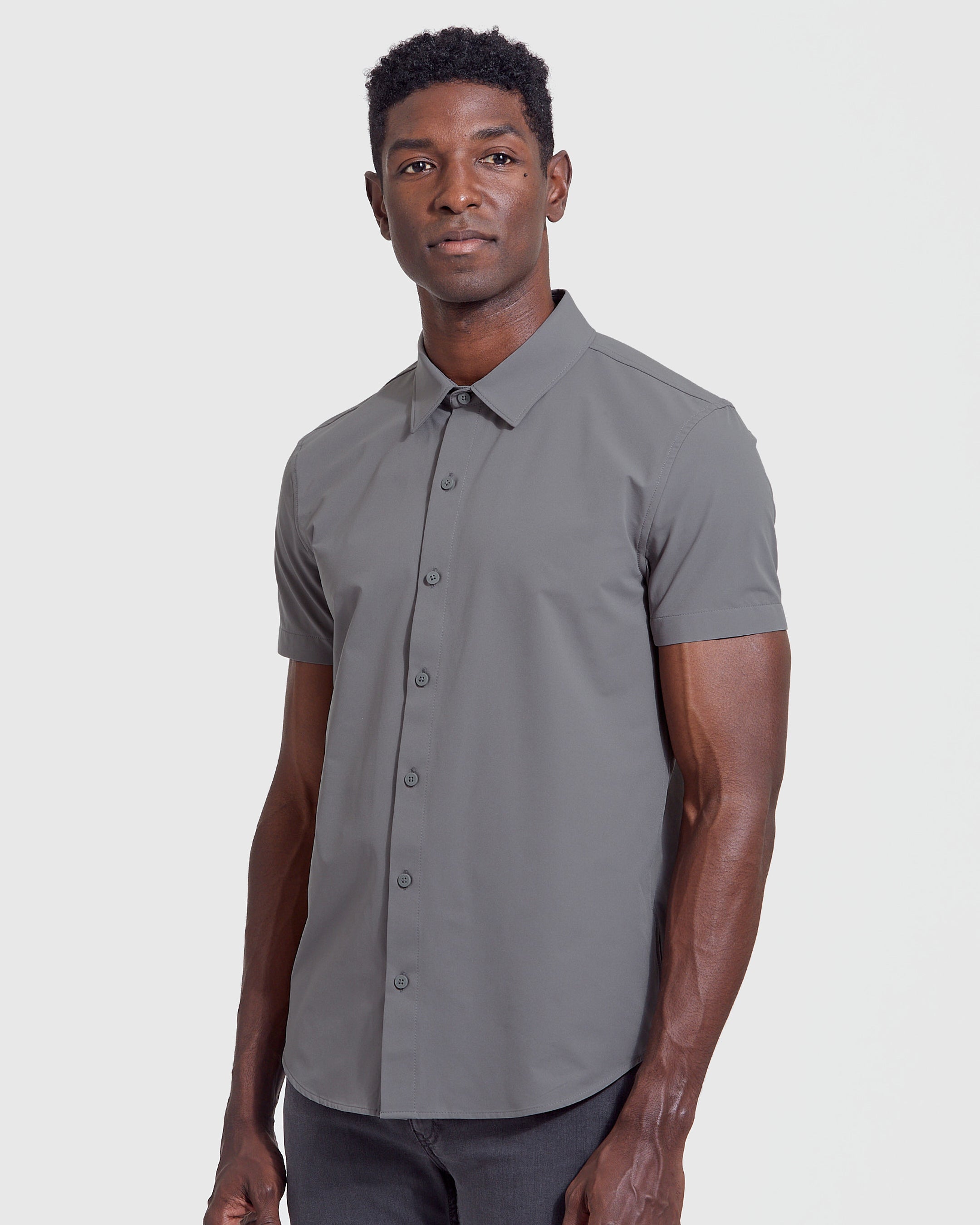 Carbon Commuter Short Sleeve Shirt-VibeCloset