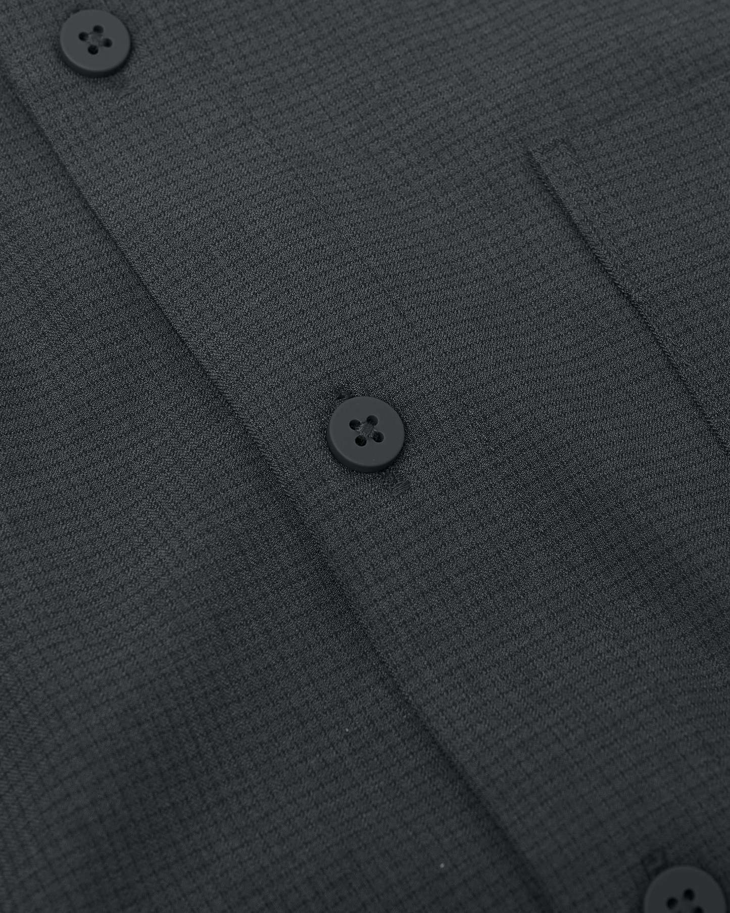 Charcoal Heather Gray Short Sleeve Ripstop Commuter Shirt-VibeCloset