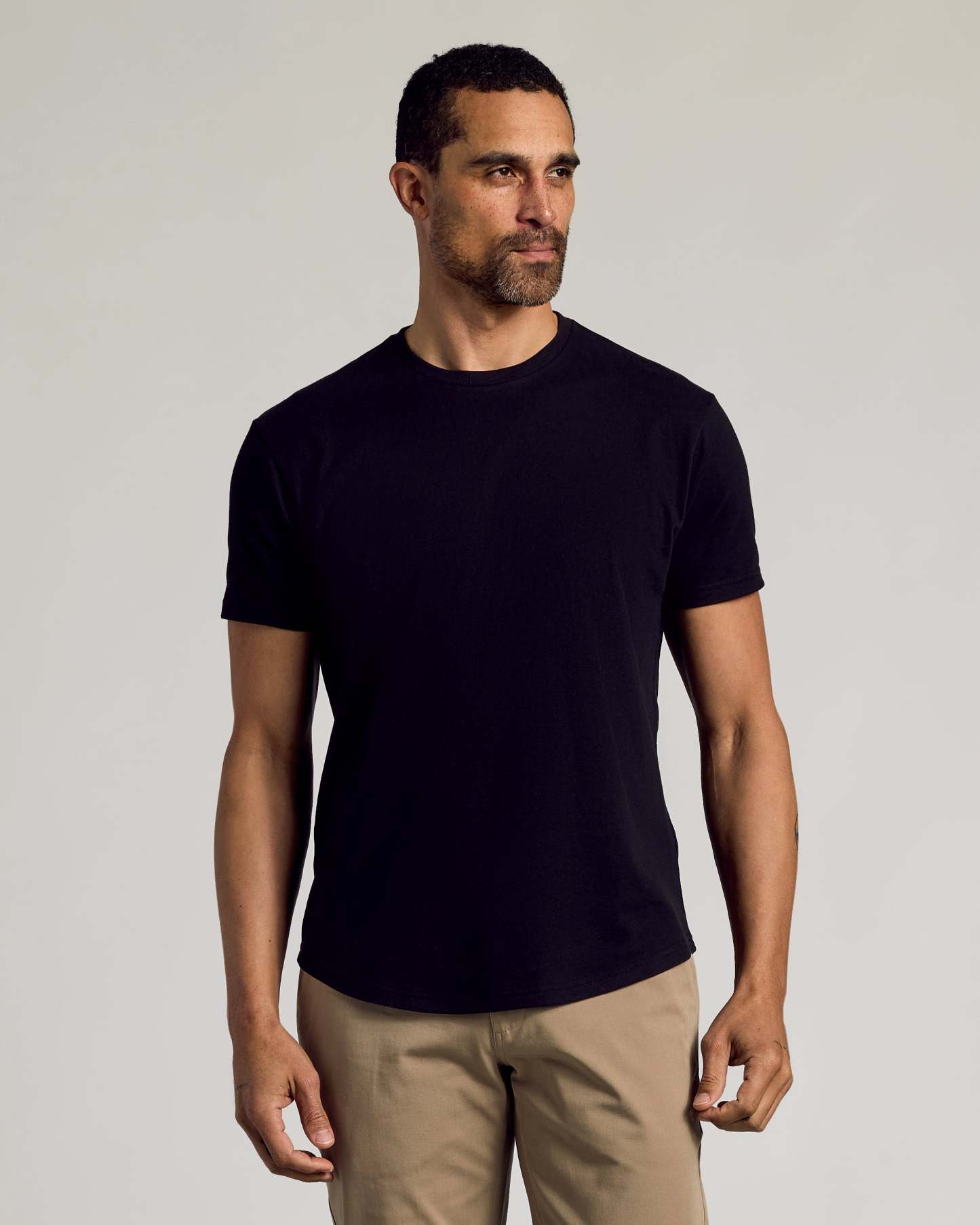 Short Sleeve Curved Hem Crew 3-Pack-VibeCloset