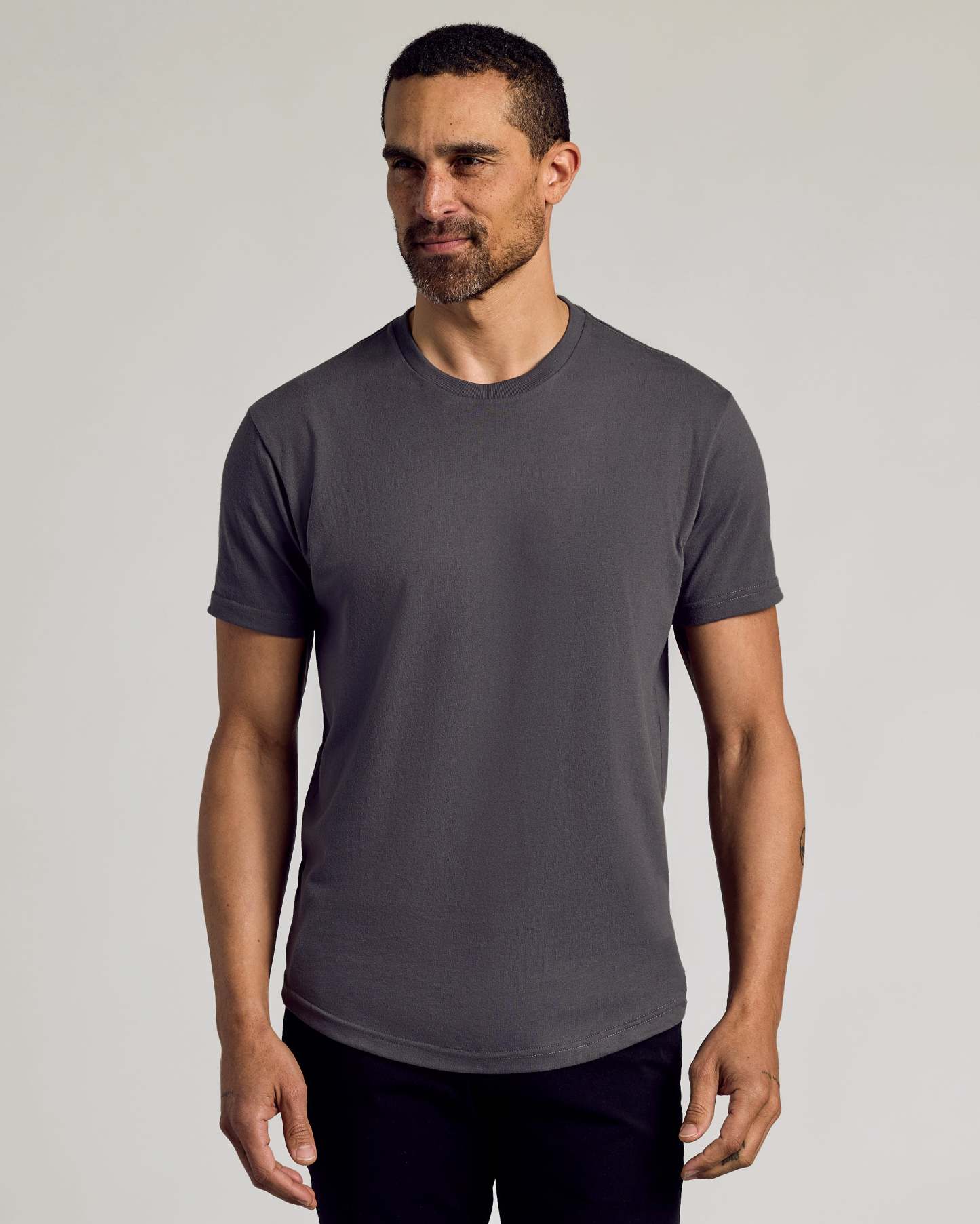 Short Sleeve Curved Hem Crew 3-Pack-VibeCloset