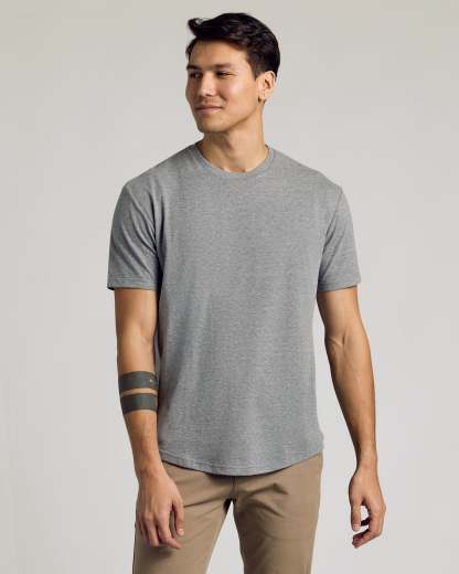 Short Sleeve Curved Hem Crew 3-Pack-VibeCloset