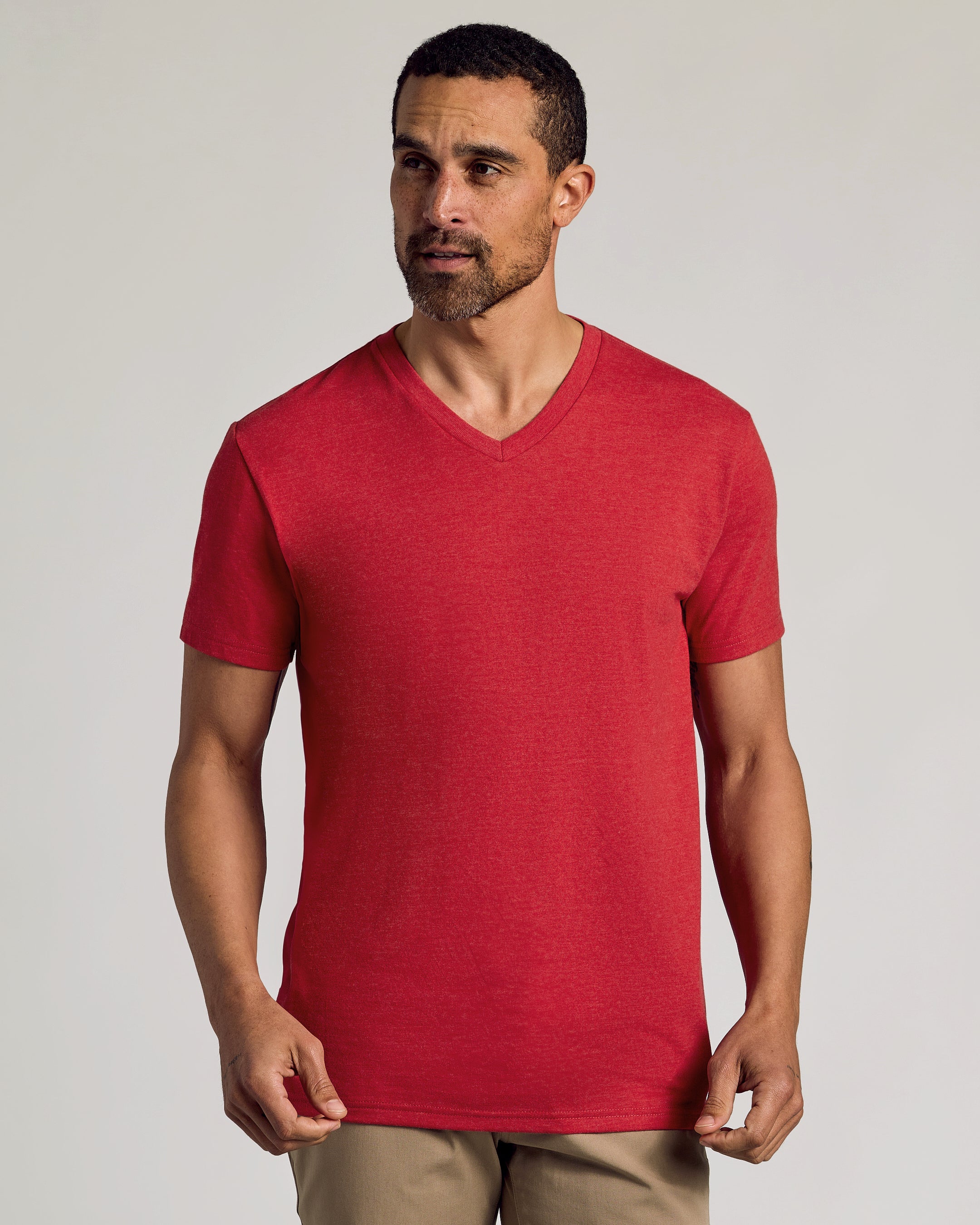 Rustic Tones Short Sleeve Classic Vee 3-Pack-VibeCloset