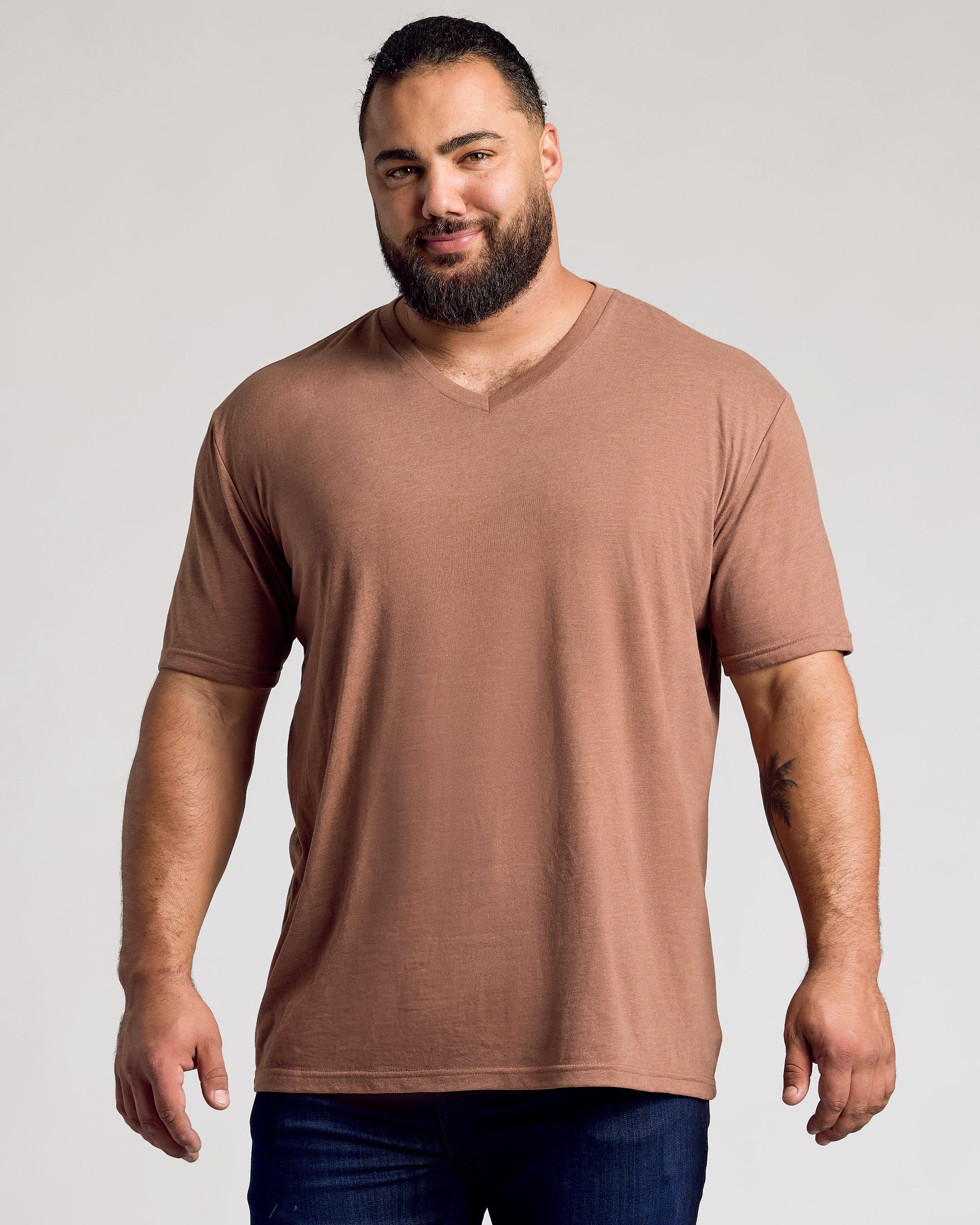 Rustic Tones Short Sleeve Classic Vee 3-Pack-VibeCloset