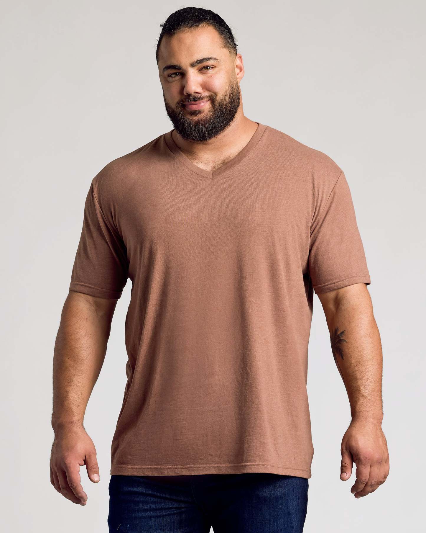 Rustic Tones Short Sleeve Classic Vee 3-Pack-VibeCloset