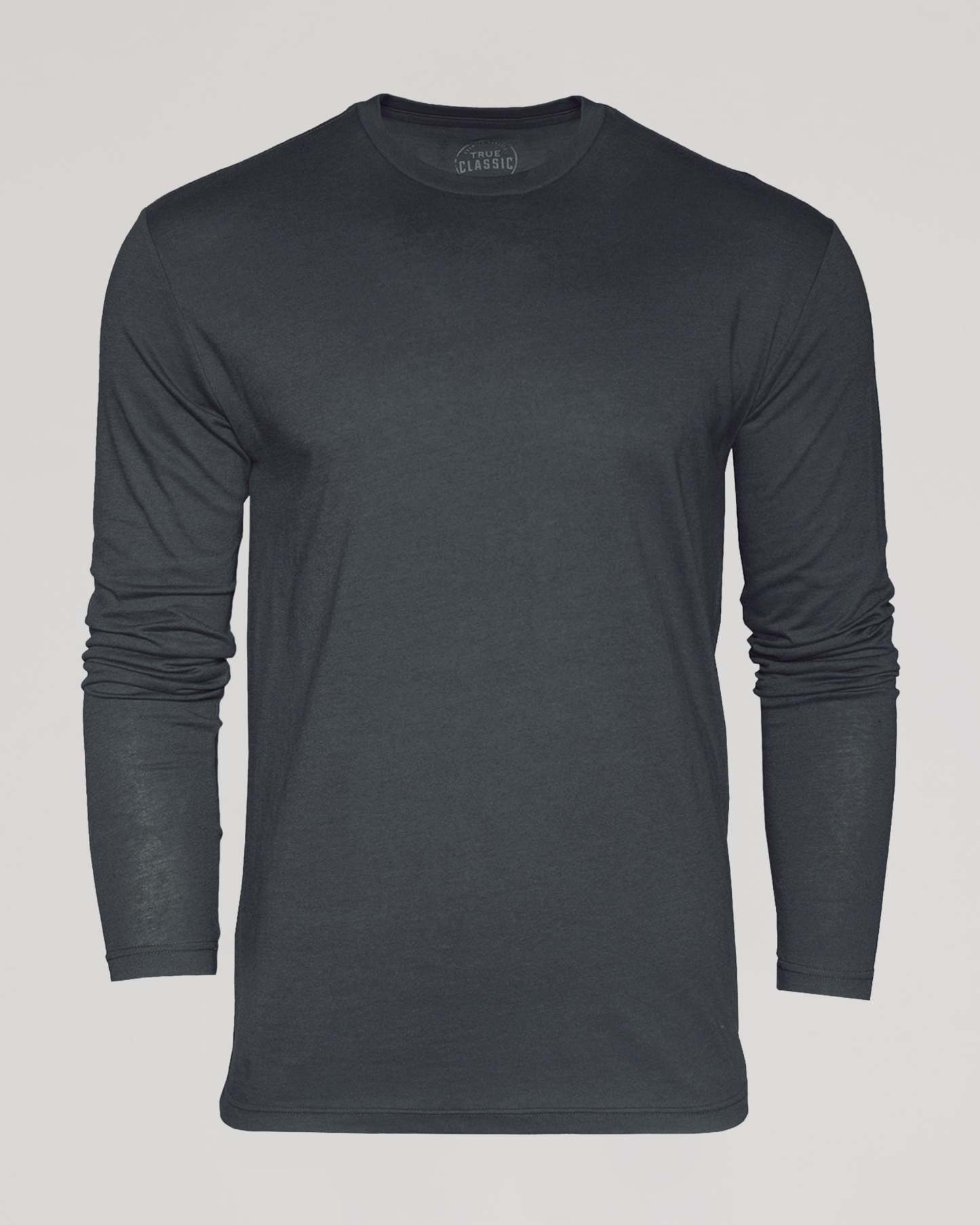 Carbon Long Sleeve Crew Neck Tee-VibeCloset