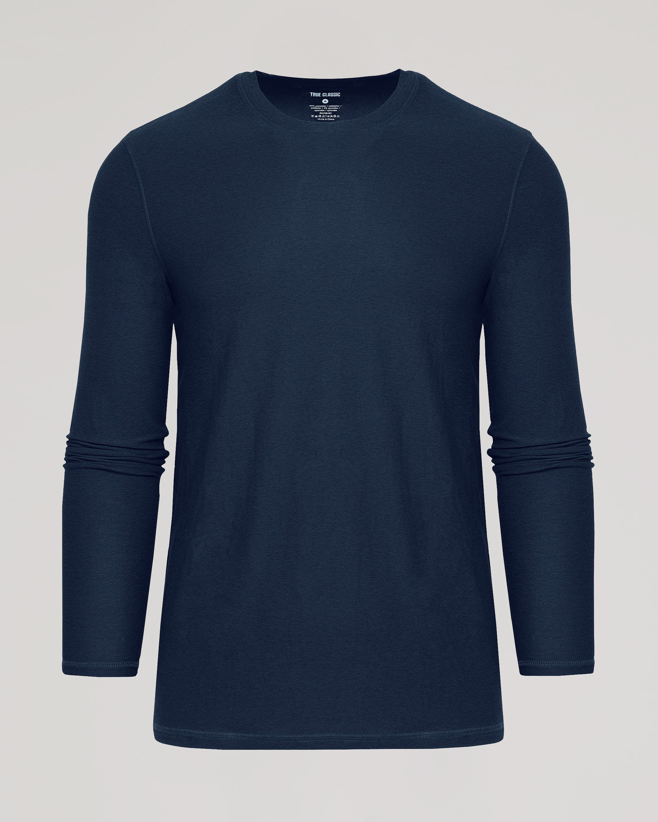 Dark Heather Fiord Active Long Sleeve Crew T-Shirt-VibeCloset