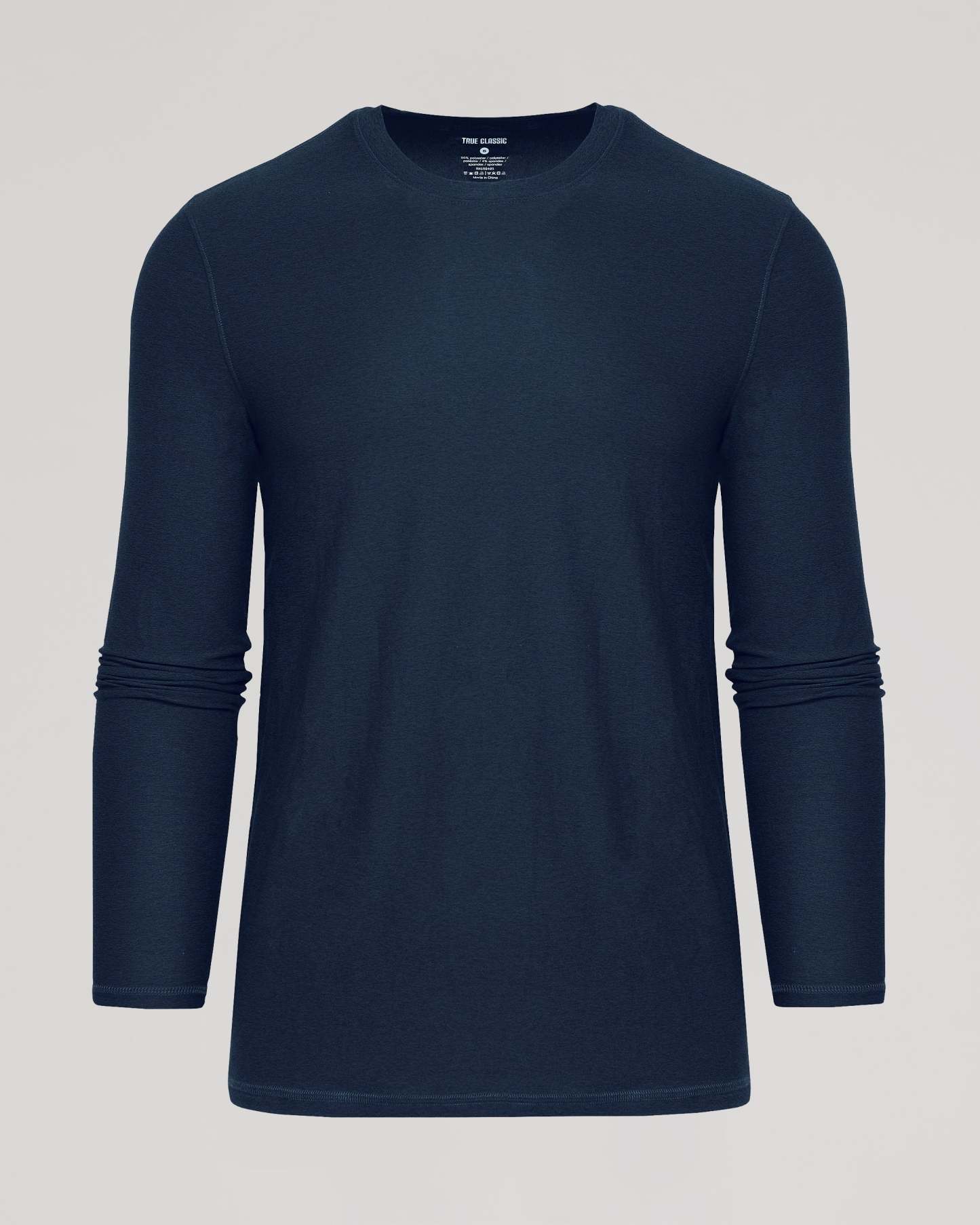 Dark Heather Fiord Active Long Sleeve Crew T-Shirt-VibeCloset
