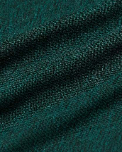 Evergreen Heather Active Long Sleeve Crew T-Shirt-VibeCloset