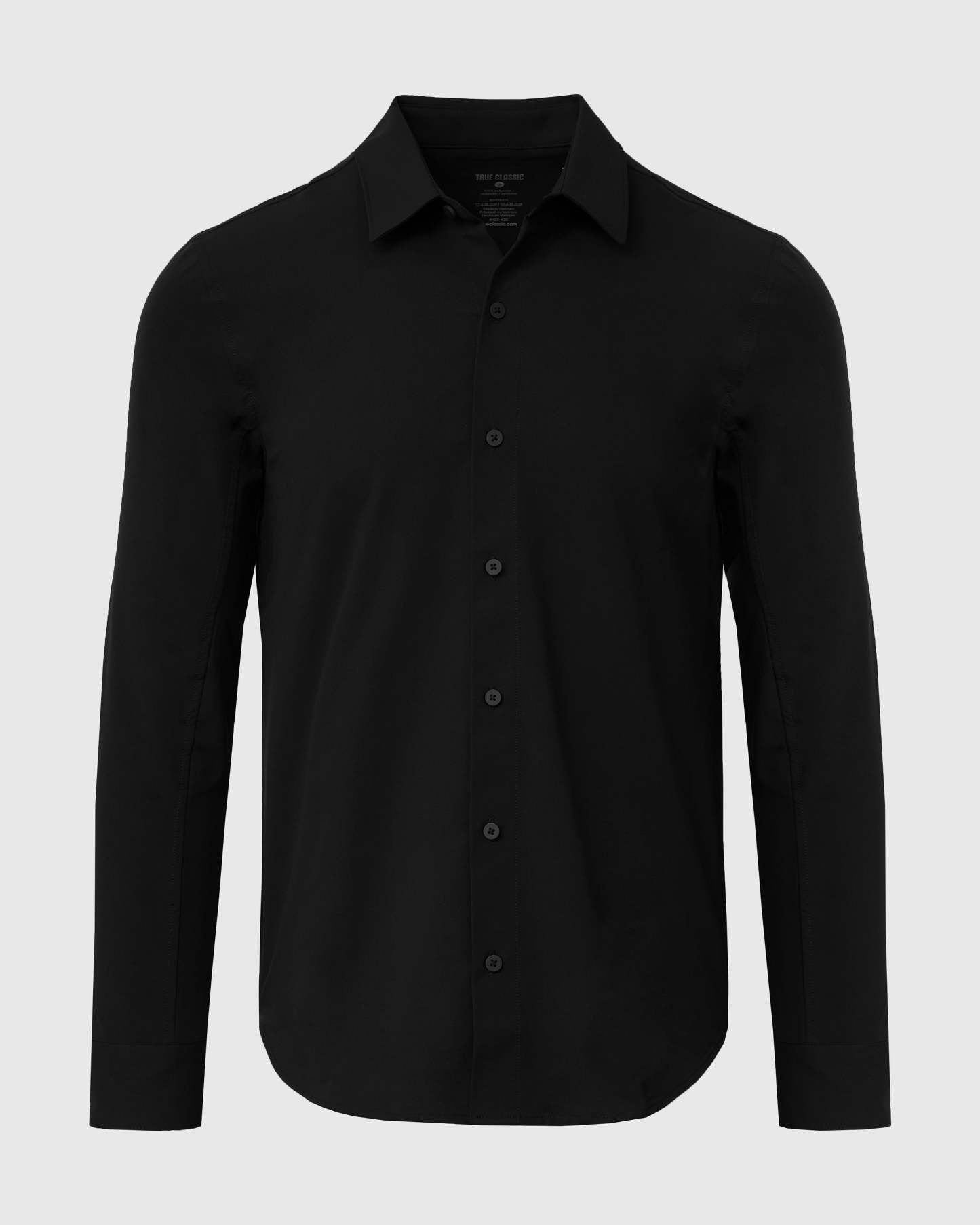 Black Commuter Long Sleeve Shirt-VibeCloset