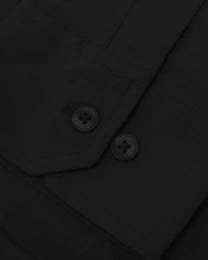 Black Performance Lightweight Dress Shirt-VibeCloset
