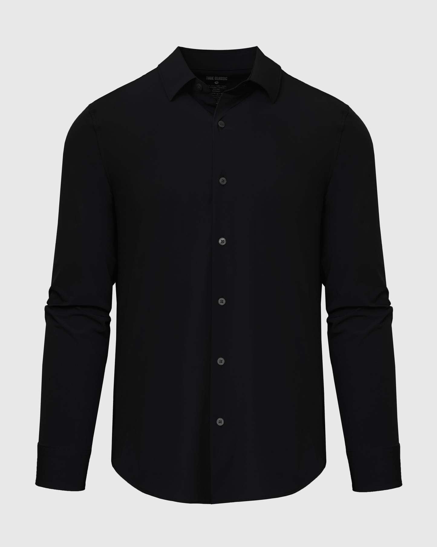 Black Performance Lightweight Dress Shirt-VibeCloset
