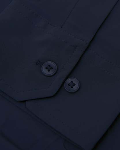 Navy Performance Lightweight Dress Shirt-VibeCloset