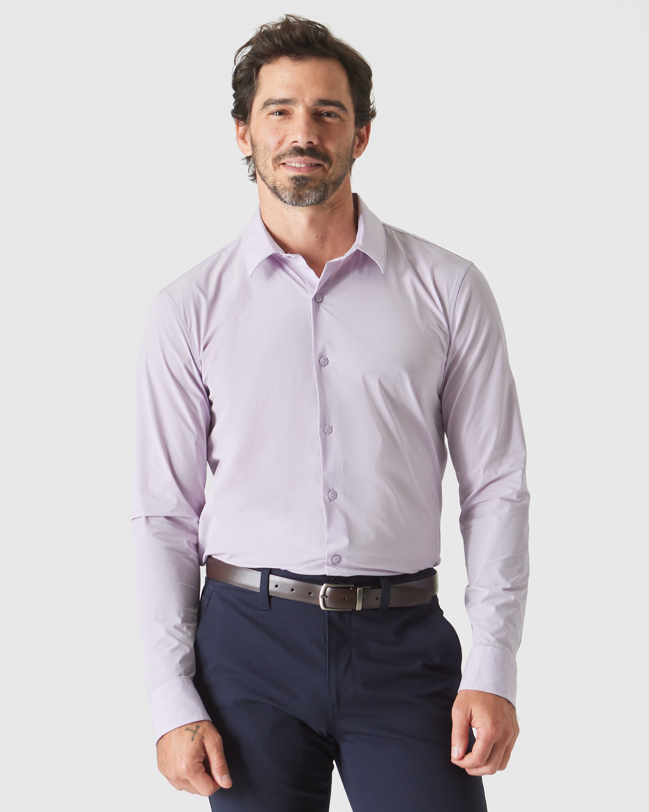 Orchid Performance Lightweight Dress Shirt-VibeCloset