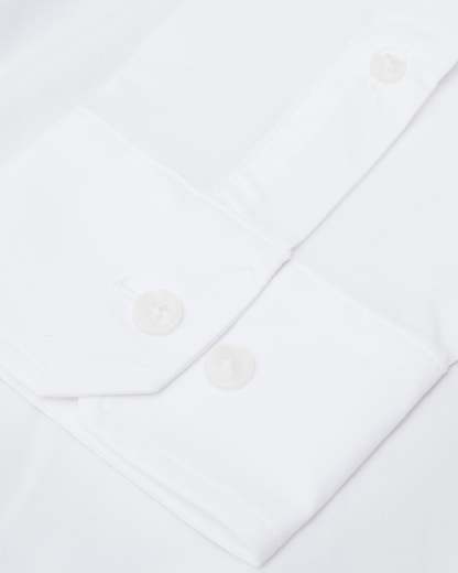 White Performance Lightweight Dress Shirt-VibeCloset