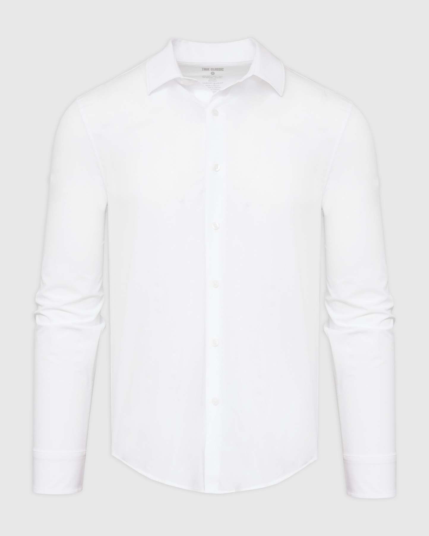 White Performance Lightweight Dress Shirt-VibeCloset