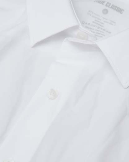 White Performance Lightweight Dress Shirt-VibeCloset