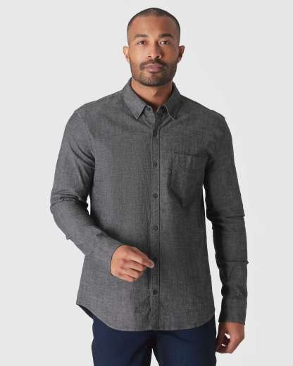 Long Sleeve Stretch Chambray Shirt 3-Pack-VibeCloset